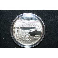 1976 American Bicentennial Celebration Sterling Silver Round; San Francisco CA Cannons @ Presidio ga