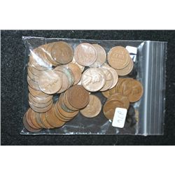 Lincoln Wheat Back Penny; Various Dates & Conditions; Lot of 50