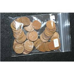 Lincoln Wheat Back Penny; Various Dates & Conditions; Lot of 50