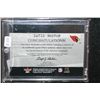Image 2 : 2001 NFL Fleer David Boston Arizona Cardinals Final Cut-Authentic Game Worn Jersey Football Card