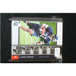 2005 NFL Upper Deck Cedric Benson Chicago Bears Football Trading Card; Lot of 19