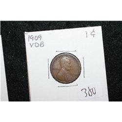 1909 VDB Lincoln Wheat Back Penny