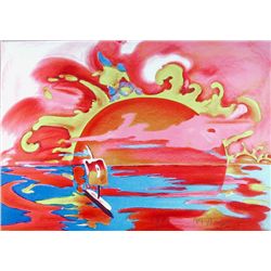 Peter Max, Sunset, Lithograph