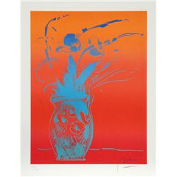 Peter Max, Blue Vase, Lithograph