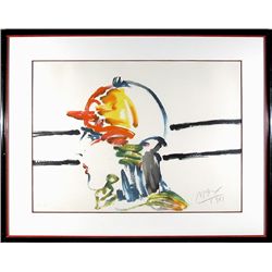 Peter Max, The Jockey, Lithograph