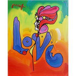 Peter Max, Love, Acrylic Painting