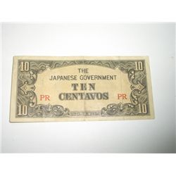 WW2 1940,s 10 CENTAVOS *JAPANESE GOVERNMENT*!!