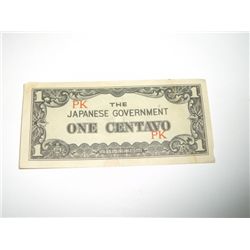 WW2 1940,s 1 CENTAVO *JAPANESE GOVERNMENT*!!