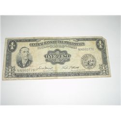 WW2 1949 1 PESO *PHILIPPINES - CENTRAL BANK OF THE PHILIPPINES*!!