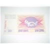 Image 1 : 1992 BOSNIA 10 DINARA NOTE *RARE UNC HIGH GRADE NOTE*!!