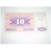 Image 2 : 1992 BOSNIA 10 DINARA NOTE *RARE UNC HIGH GRADE NOTE*!!