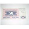 Image 2 : 1992 BOSNIA 50 DINARA NOTE *RARE UNC HIGH GRADE NOTE*!!