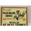 Image 1 : STAR BRAND SHOES ADVERTISING SIGN