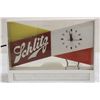 Image 2 : SCHLITZ ADVERTISING CLOCK - LIGHTS UP - WORKS GOOD