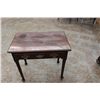 Image 2 : EARLY 1 DRAWER STAND IN MAHOGANY - 26" HIGH - 18.5" DEEP - 30" TOP