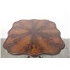 Image 2 : GREAT SHAPED TOP MAHOGANY PEDESTAL STAND W/ CLAW & BALL FEET - 30" X 31"