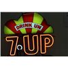 Image 2 : PICK UP ONLY. WONDERFUL 7-UP NEON SIGN - PERFECT IN EVERY RESPECT - PIECE OF GREAT ADVERTISING