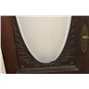 Image 3 : LOVELY OAK ENTRY DOOR - W/ BEVELED GLASS AND GINGERBREAD TRIM - 83" X 36"