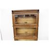 Image 2 : 4 STACK 3/4 SIZE GLOBE WERNICKE BOOKCASE W/ DRAWER BOTTOM