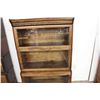 Image 2 : OAK 3 STACK W/ PULL OUT WRITING SHELF