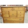 Image 2 : EXC. OAK 9 DRAWER BONNET CHEST W/ FRAMED SIDES - C-L