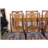 Image 2 : SET OF 6 OAK FANBACK DINING CHAIRS - EXC. CONDITION