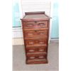 Image 1 : 5 DRAWER WALNUT STORE UNIT