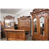 Image 2 : OUTSTANDING 4 PIECE WALNUT BEDROOM SET ROSE MARBLE TOP - EARLY VICTORIAN - THE BEST SET I'VE EVER SO