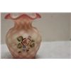 Image 2 : FENTON BURMESE VASE W/ PAPERS - RARE - MINT