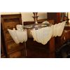 Image 1 : DECO 5 SLIP SHADE CHANDELIER