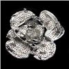 Image 2 : HUGE 4 INCH Swarovski Crystal Rose Brooch