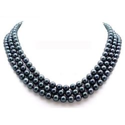 AMAZING South Sea Black Pearl Necklace