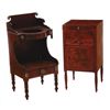 Image 1 : GT0424120070 Two mahogany washstands 19th century squar