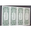 Image 2 : 1985 US Federal Reserve Note $1; Atlanta GA Reserve; Lot of 4; Uncut Bills