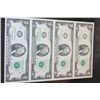 Image 1 : 2003-A US Federal Reserve Note $2; San Francisco CA Reserve; Lot of 4; Uncut Bills