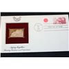 Image 1 : 1982 First Day of Issue 22K Gold Replica Stamp W/Postal Stamp; Aging Together Sharing Wisdom and Exp