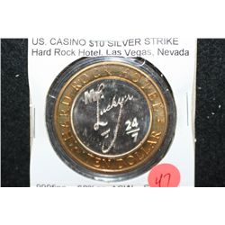 Hard Rock Hotel Las Vegas NV "Mr. Lucky's 24/7" Limited Edition Two-Tone $10 Gaming Token; .999 Fine
