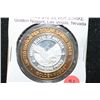 Image 1 : Golden Nugget Las Vegas NV "USA Standing Proud" Limited Edition Two-Tone $10 Gaming Token; .999 Fine