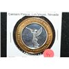Image 1 : Caesars Palace Las Vegas NV Limited Edition Two-Tone $10 Gaming Token; .999 Fine Silver .60% Oz. ASW