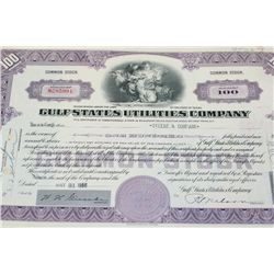 Gulf States Utilities Co. Stock Certificate Dated 1956