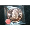 Image 1 : "Liberty Bust" Copper Round; .999 Fine Copper 1 Oz.
