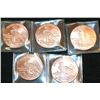 Image 2 : Golden State Mint "1929 $5 Indian Chief Gold Coin" Copper Round; .999 Fine Copper 1 Oz.; Lot of 5