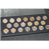 Image 2 : 2005 & 2006 State Quarter Set; P&D Mints; Layered in Gold & Platinum; Lot of 20