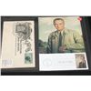 Image 2 : 1973 First Day of Issue Lyndon B Johnson Post Card W/Postal Stamp & Northwestern Hide & Fur Co. Enve