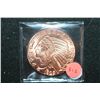 Image 1 : Golden State Mint "1929 $5 Indian Chief Gold Coin" Copper Round; .999 Fine Copper 1 Oz.