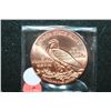 Image 2 : Golden State Mint "1929 $5 Indian Chief Gold Coin" Copper Round; .999 Fine Copper 1 Oz.