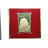Image 2 : 1982 First Day of Issue 22K Gold Replica Stamp W/Postal Stamp; George Washington 250th Anniversary o
