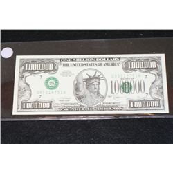 2001 United States of America $1,000,000 FAKE Bill