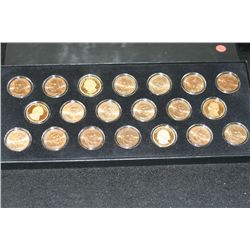 2007 US Presidential $1 Coin Set; Philadelphia, Denver,  Proof & Satin Finish; Lot of 20