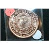 Image 2 : "Liberty Bust" Copper Round; .999 Fine Copper 1 Oz.